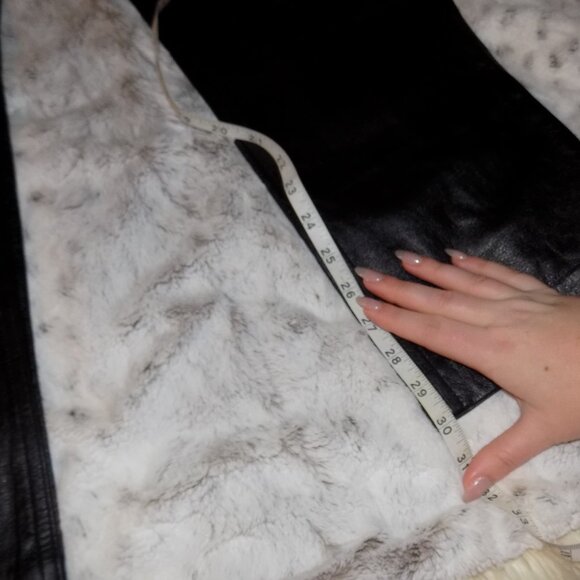 Tommy Hilfiger 100% Leather Straight Leg Pants - Black - Picture 14 of 14